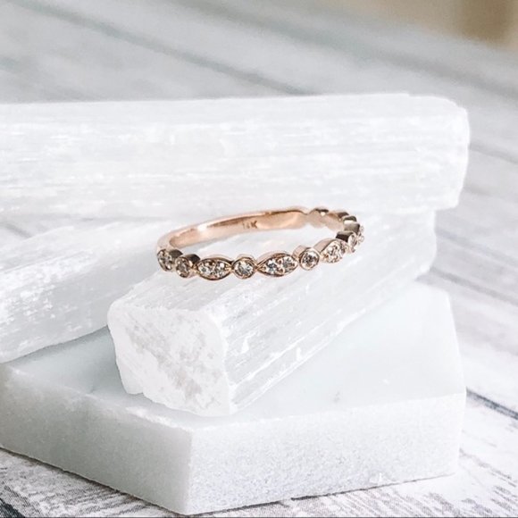 14k Rose Gold Artdiamond ring